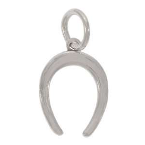   Sterling Silver Charm Lucky Horse Shoe 14mm (1) Arts, Crafts & Sewing