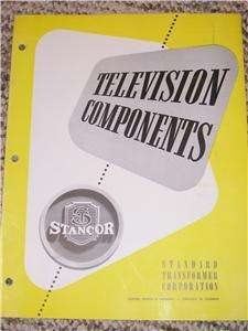 Vtg Stancor TV Components Catalog Transformer Yoke Coil  