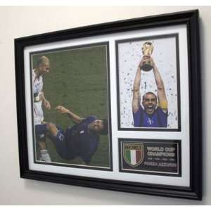    Headbutting Marco Materazzi  with Fabio Cannavaro Framed Collage