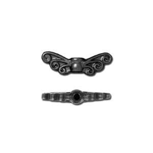  14mm Black Fairy Wings Bead by TierraCast Arts, Crafts 