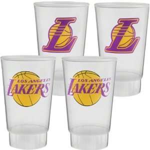 Los Angeles Lakers Plastic Tumbler 4 Pack  Sports 