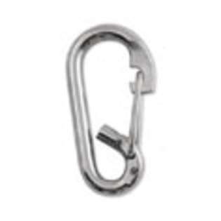 Lucky Line Lucky Line A566 Oval Stainless Loop Spring Snaps with Wire 