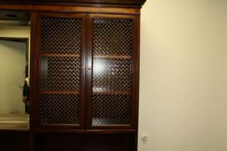   vintage credenza office home hutch storage cabinet wall  