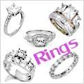   CZ Engagement Wedding Ring set band Vintage Estate Platinum s 6  