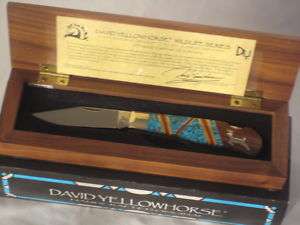 DAVID YELLOWHORSE HANDCRAFTED ORIGINAL KNIFE WILDLIFE SERIES DEER 