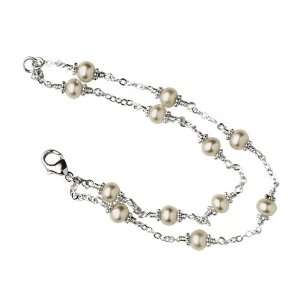   Chesley Adler Champagne Pearl Double Strand Bracelet Jewelry