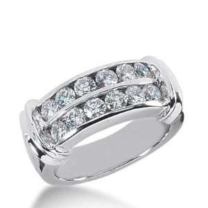 Diamond Wedding Ring 12 Round Stone 0.10 ct Total 1.20 ctw. 435 WR1779 