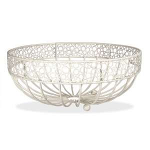   Wire Fruit Bowl with Elegant White Bubble Design