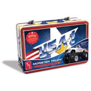  USA 1 4x4 Monster Truck Model Kit & Lunchbox Tin: Toys 