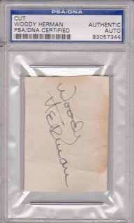 Circa 1942 WOODY HERMAN Big Band Autograph   PSA/DNA Authentic  