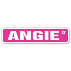  ANGIE Street Sign name kids childrens room door bedroom girls 
