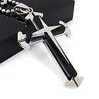 Cool Mens Stainless Steel Cross Pendant Grid w Necklace items in 