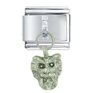  Silver Gothic Demon Dangle Italian Charms: Pugster 