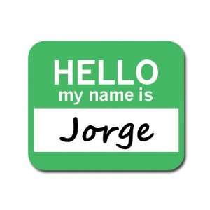  Jorge Hello My Name Is Mousepad Mouse Pad