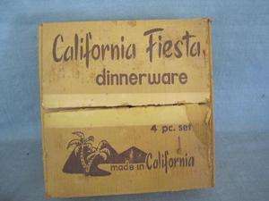 F3 Vintage Fiesta Dinnerware 4 Piece Starter Pack BOX ONLY  