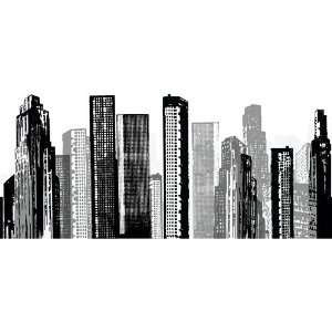  Roommate RMK1602GM Cityscape Giant Wall Decal: Home 