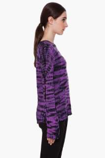 Proenza Schouler Purple Tie Dye T shirt for women  