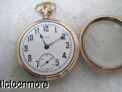   ILLINOIS RAILROAD DIAL OPEN FACE LARGE SIZE POCKET WATCH  