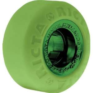  Ricta All Star 54mm Green Green Chrome Skate Wheels 