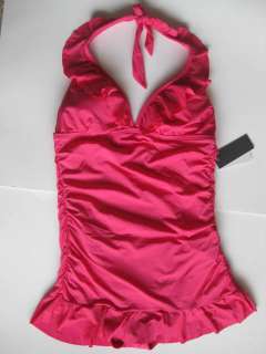 Kenneth Cole PINK tummy control swimdress swimsuit M L XL  