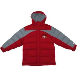   San Francisco 49ers Youth Heavyweight Quilted Parka: Sports & Outdoors