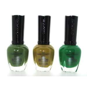   Green Style 3 Piece Color Nail Lacquer Combo Set   Green Fashionista