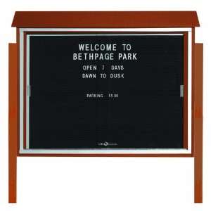   Lumber Message Center with Letter Board in Cedar