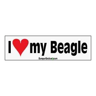  I Love My Beagle   Refrigerator Magnets 7x2 in Automotive