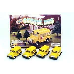  Mini School Bus Pull Action Toy (1 Dozen) 12 Everything 