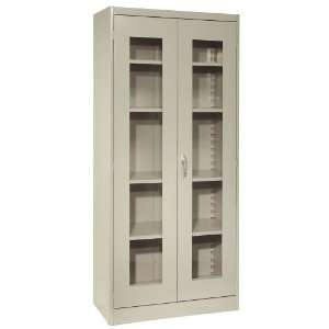 Lyon PP1081V 1000 Series Visible Storage Cabinet with 4 Shelves, 36 