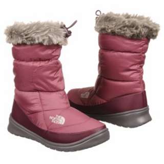 Womens The North Face Nuptse Bootie Fur IV Pop Pink Shoes 