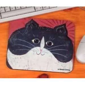  Mouse pads Red , Black and White Cat Mouse Pad 