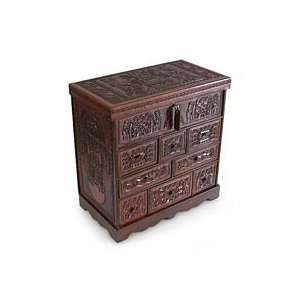  Cedar and leather chest of drawers, Inca Tradition 16.1 