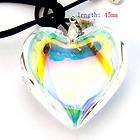 c800 Graceful Pop MultiColors Heart Shape Faceted Crystal Bead Pendant 