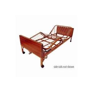  Bed with Half Length Brown Vein Side Rails