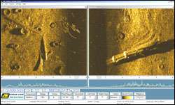   BOAT TOWED SIDE SCAN SONAR SUBSEA COMMERCIAL DIVING UNDERWATER  