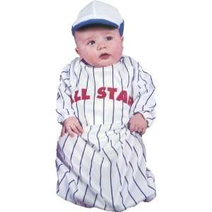  Baseball All Star Pinstriped Baby Infant Bunting Halloween 