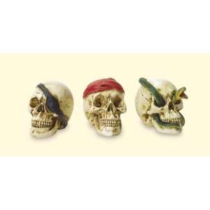  Mini Buccaneer Skull Heads