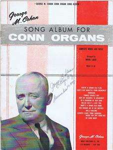 George M. Cohan, Song Album, Conn Organs, 1957  