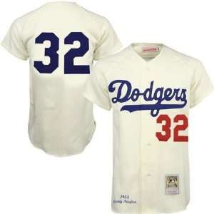  Brooklyn Dodgers #32 Sandy Koufax Natural 1955 Home 