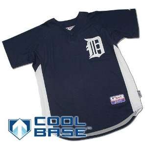 Detroit Tigers Authentic MLB Cool Base Batting Practice Jersey (Navy 
