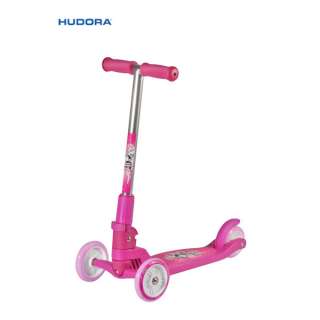 Hudora Scooter Roller Kickboard Kick Wheel pink  
