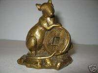 Prosperity Rat Bronze Statue Chinese Year Rat Zodiac  