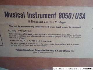 Grundig Majestic HIFI 8050 USA Truhen Radio/Plattenspieler 50er Jahre 