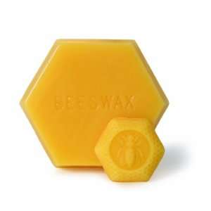 Long lasting Hand cast 100% Pure 1 pound Beeswax Block  