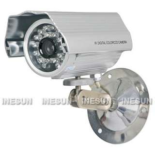 4CH Network CCTV DVR 600TVL CCD IR Day&Night Weatherproof Camera 