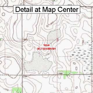 USGS Topographic Quadrangle Map   Sinai, South Dakota (Folded 