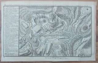 Kupferstich Karte Schlacht bei Luternberg Lutterberg   f213   1758 