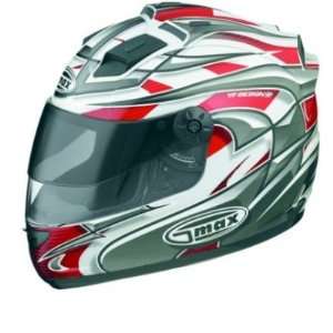  Gmax GM68S Max Graphic Full Face Helmet Red: Sports 