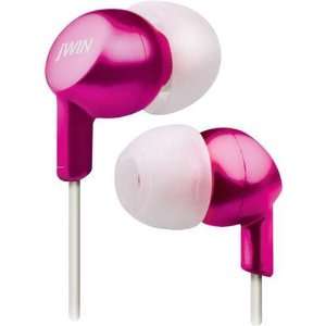    JWin Pink Lightweight In Ear Stereo Earphones Musical Instruments